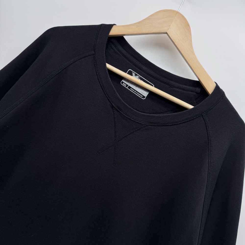 Xersion Xtreme Storm Sweatshirt Mens XXL Black Pullover Crewneck Raglan